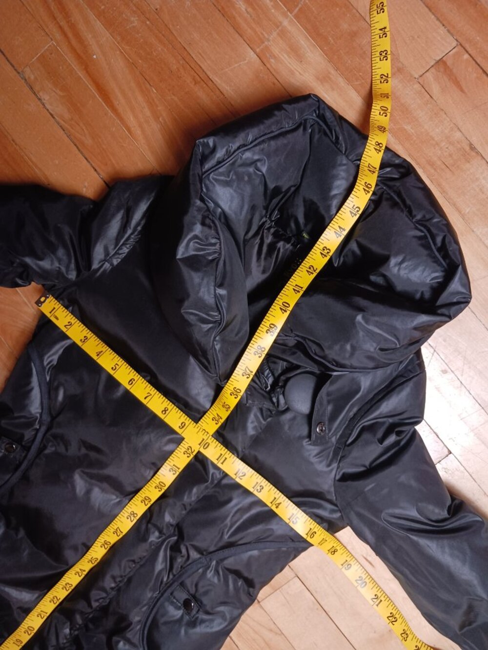 Soia & Kyo Long Down Coat XXS Black Hooded Puffer Winter Parka Montreal Feather - Picture 9 of 13